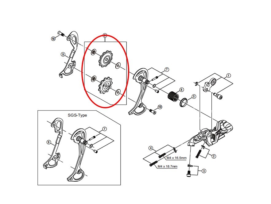 Rulinas Cambio Shimano XT 10V M780 781 773 786 Bikestocks